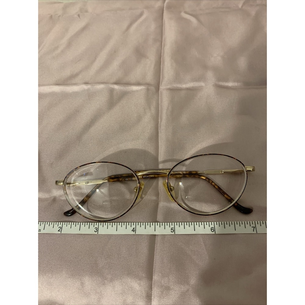 chelsea morgan eyeglasses Frames Full Rim Metal Tortoise Chelsea 75 DA/YG 140